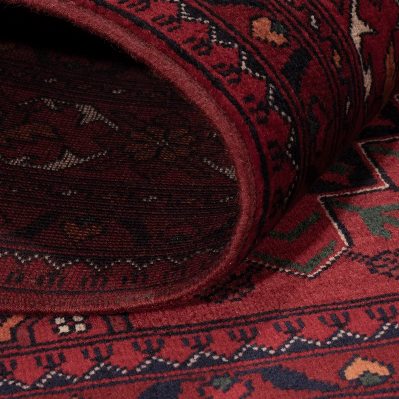 Afghan Teppich 99x149cm - Orientteppich - rot