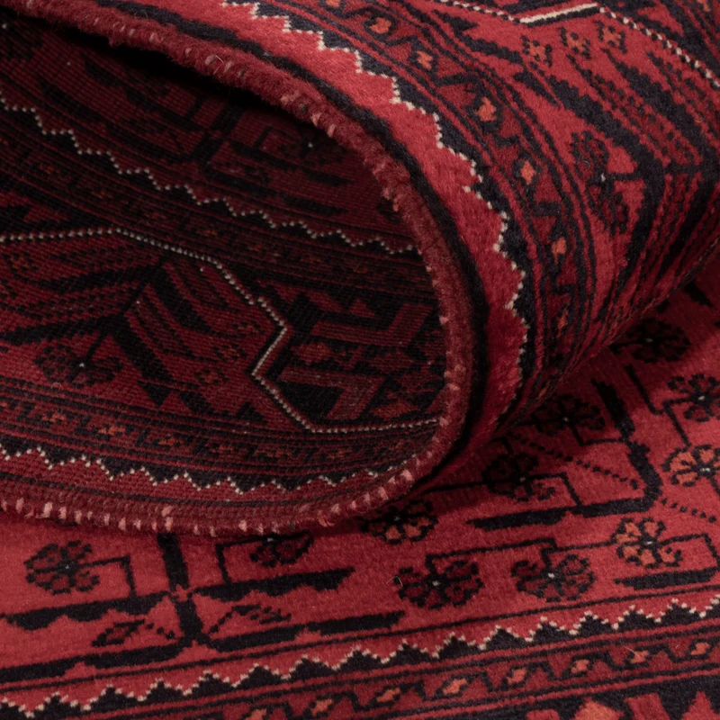 Afghan Teppich 100x148cm - Orientteppich - rot
