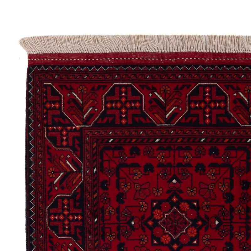 Afghan Teppich 98x150cm - Orientteppich - rot