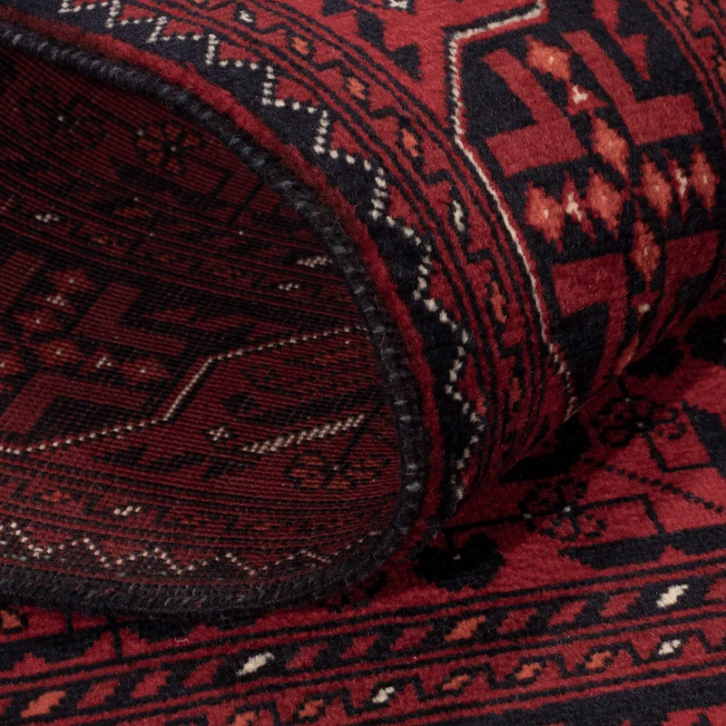 Afghan Teppich 98x150cm - Orientteppich - rot