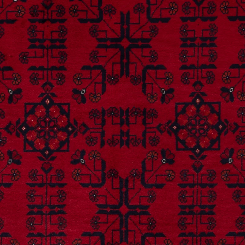 Afghan Teppich 101x147cm - Orientteppich - rot