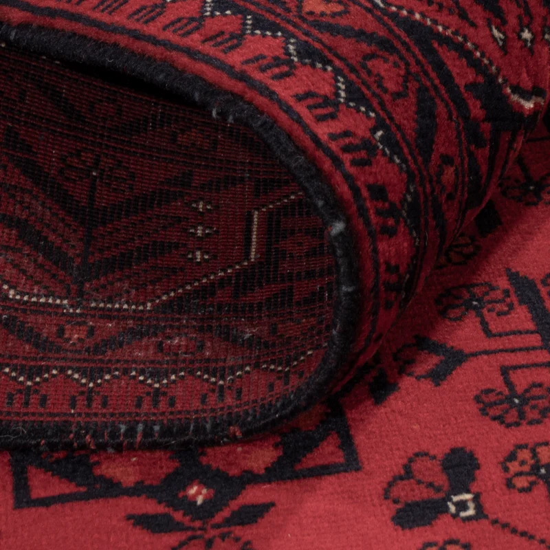 Afghan Teppich 101x147cm - Orientteppich - rot