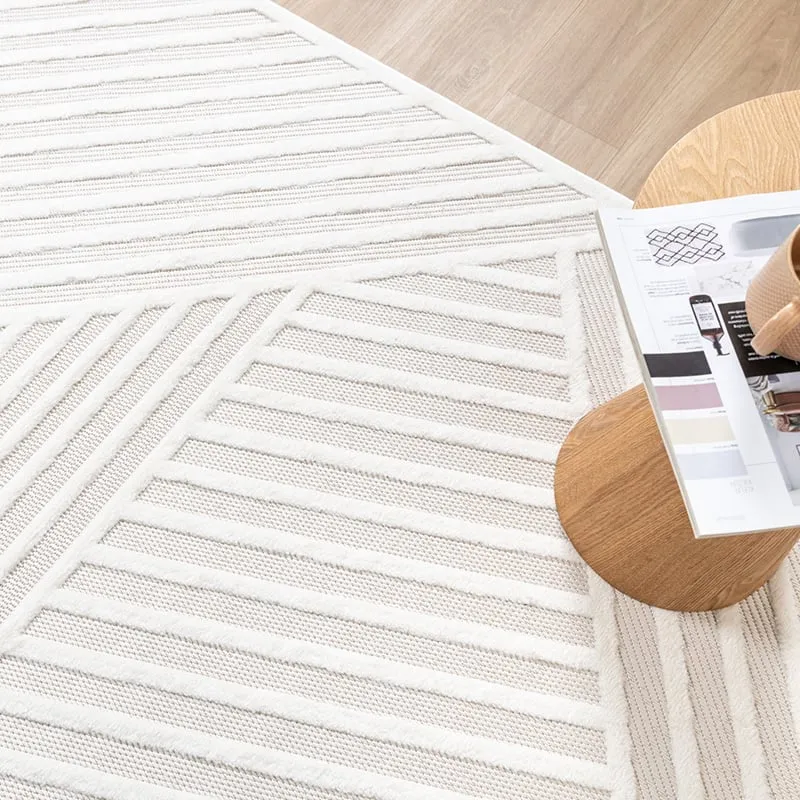 Teppich Modern - Nori Lines Weiß