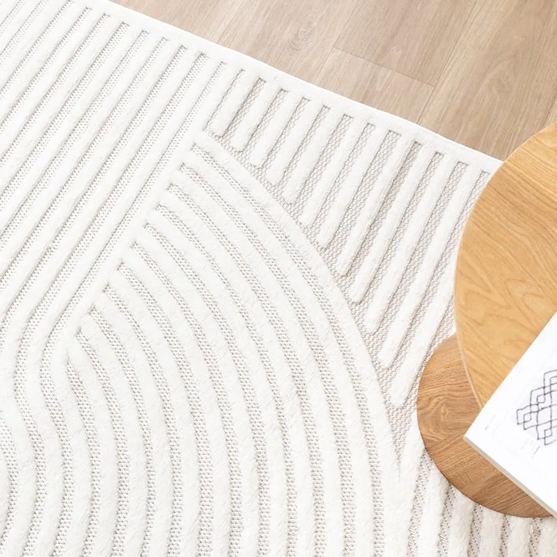 Teppich Modern - Nori Curves Weiß