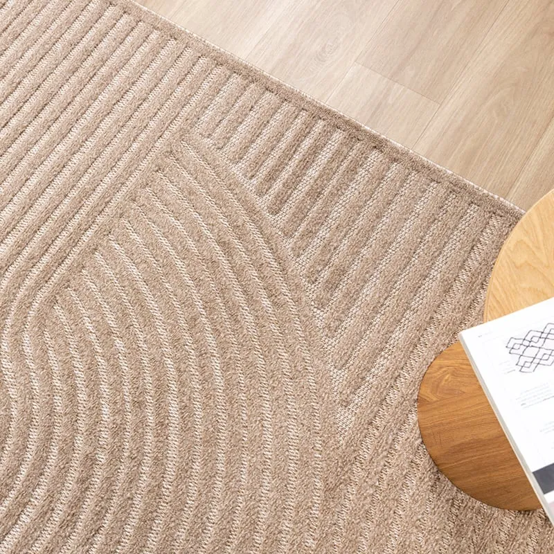 Teppich Modern - Nori Curves Taupe