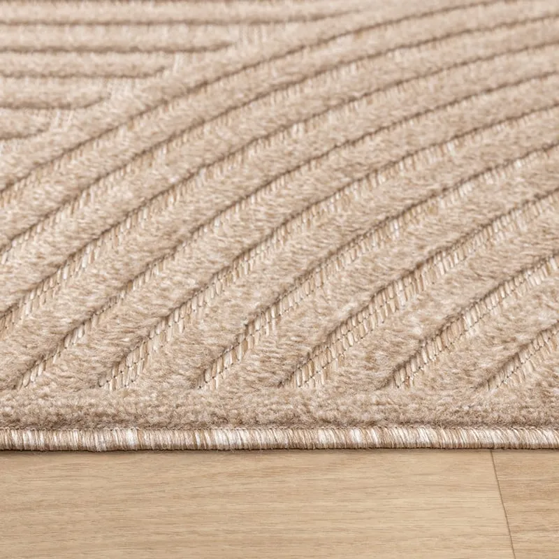 Teppich Modern - Nori Curves Taupe