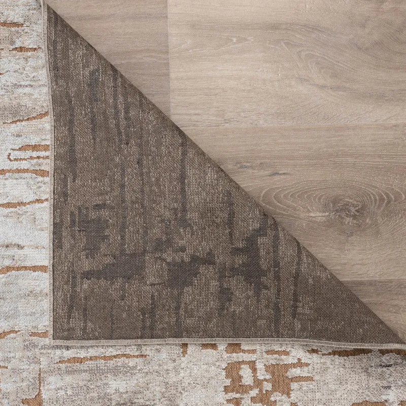 Teppich Modern - Hendrix Grunge Creme Terracotta