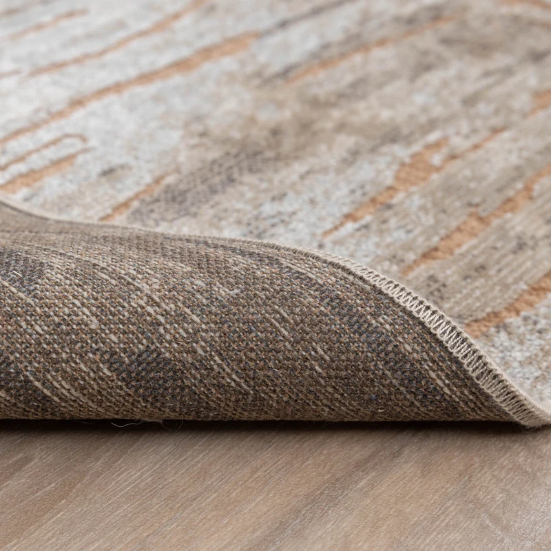 Teppich Modern - Hendrix Grunge Creme Terracotta