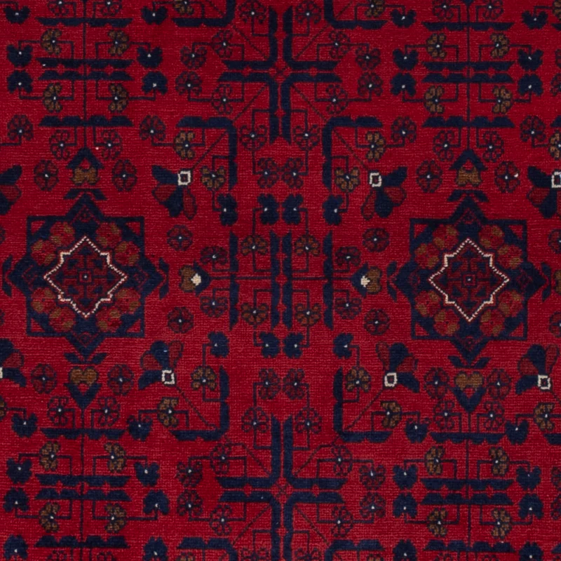 Afghan Teppich 104x148cm - Orientteppich - rot