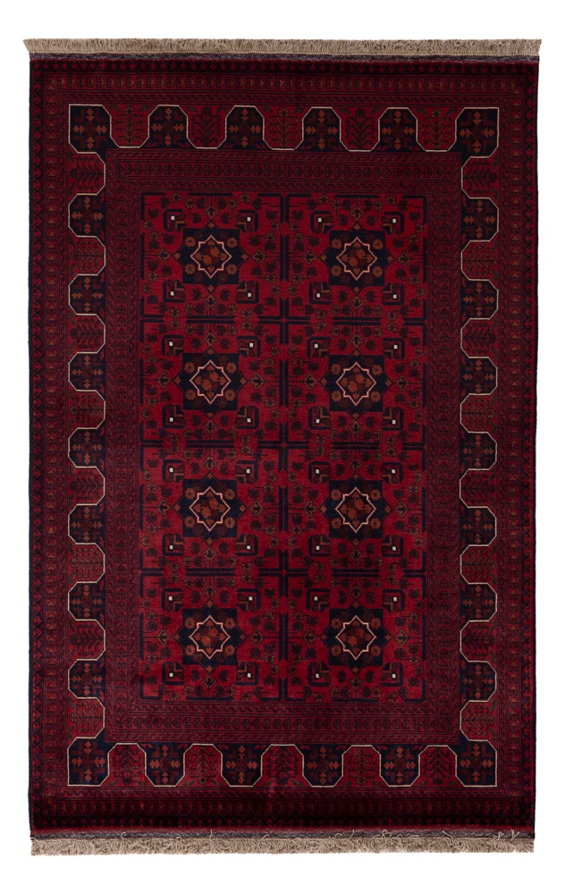 Afghan Teppich 99x154cm - Orientteppich - rot