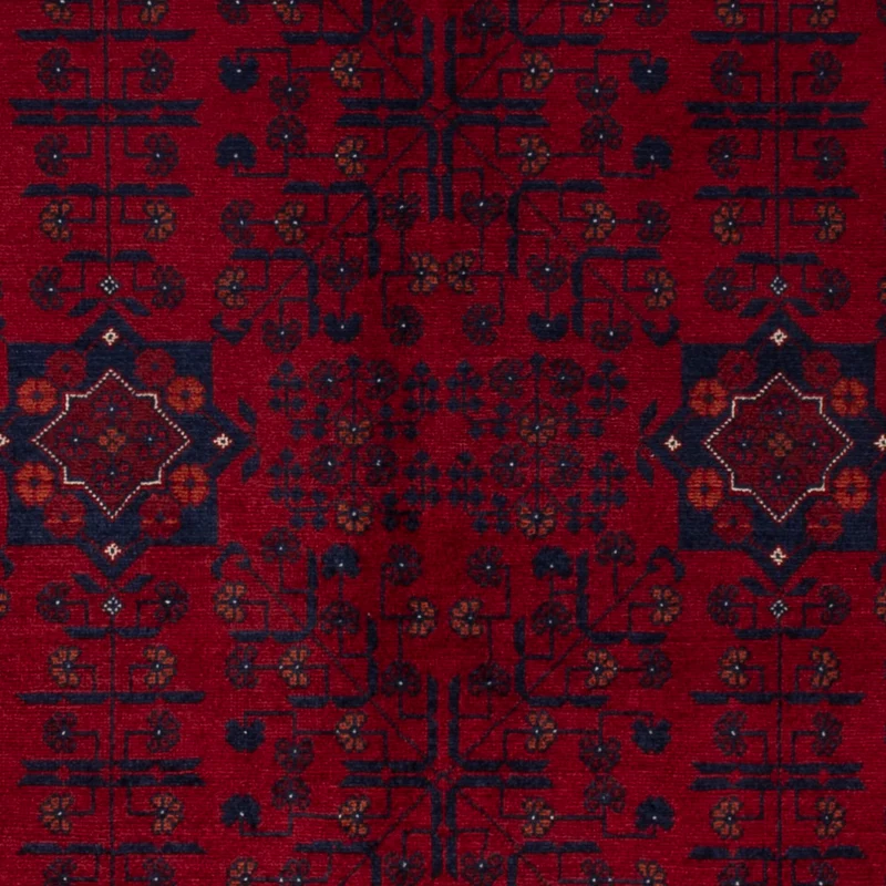 Afghan Teppich 103x151cm - Orientteppich - rot