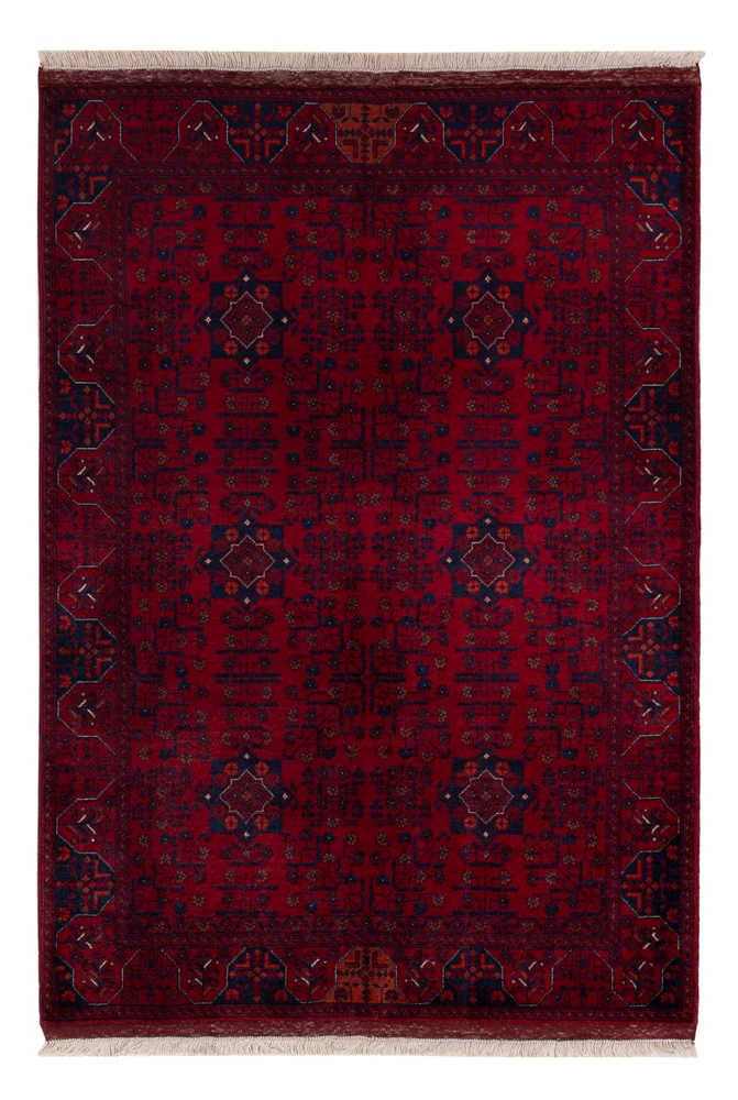 Afghan Teppich 103x150cm - Orientteppich - rot