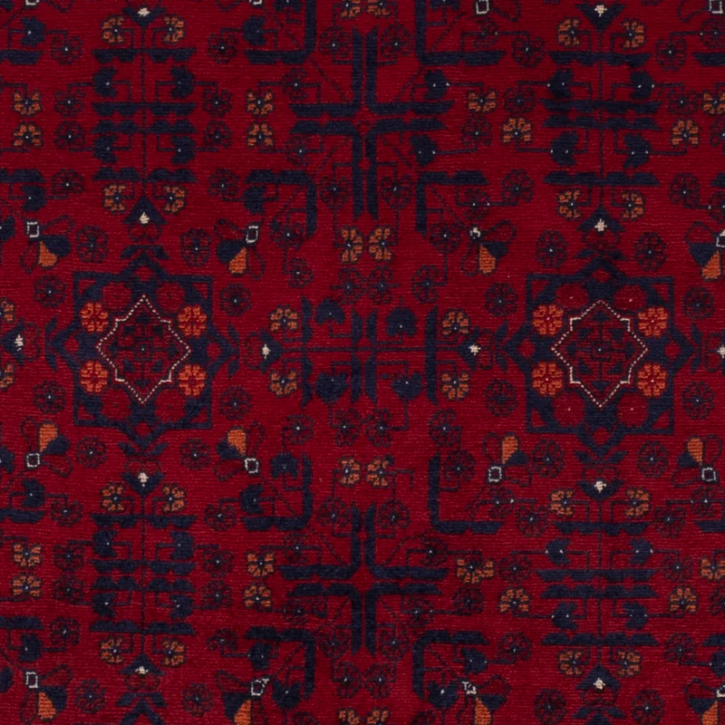 Afghan Teppich 103x146cm - Orientteppich - rot