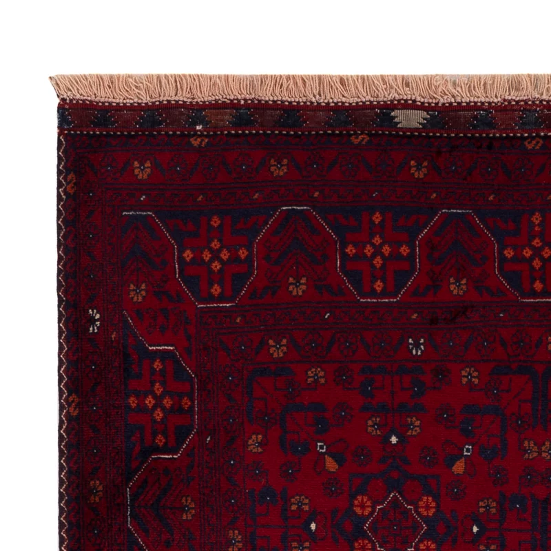 Afghan Teppich 103x146cm - Orientteppich - rot