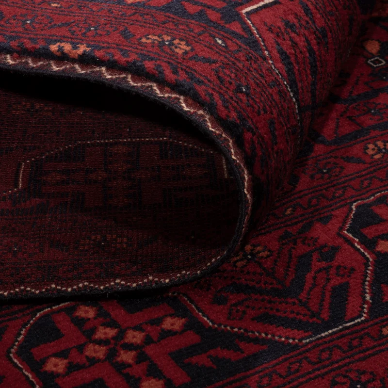 Afghan Teppich 103x146cm - Orientteppich - rot