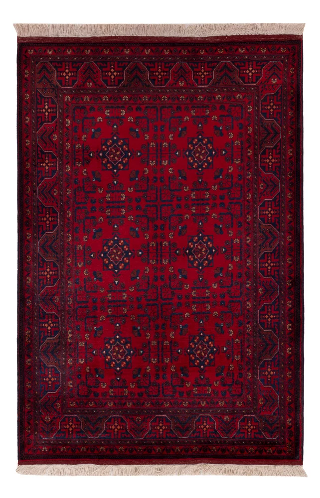 Afghan Teppich 104x152cm - Orientteppich - rot