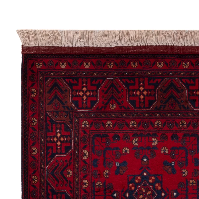 Afghan Teppich 104x152cm - Orientteppich - rot