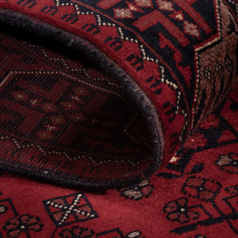Afghan Teppich 102x150cm - Orientteppich - rot