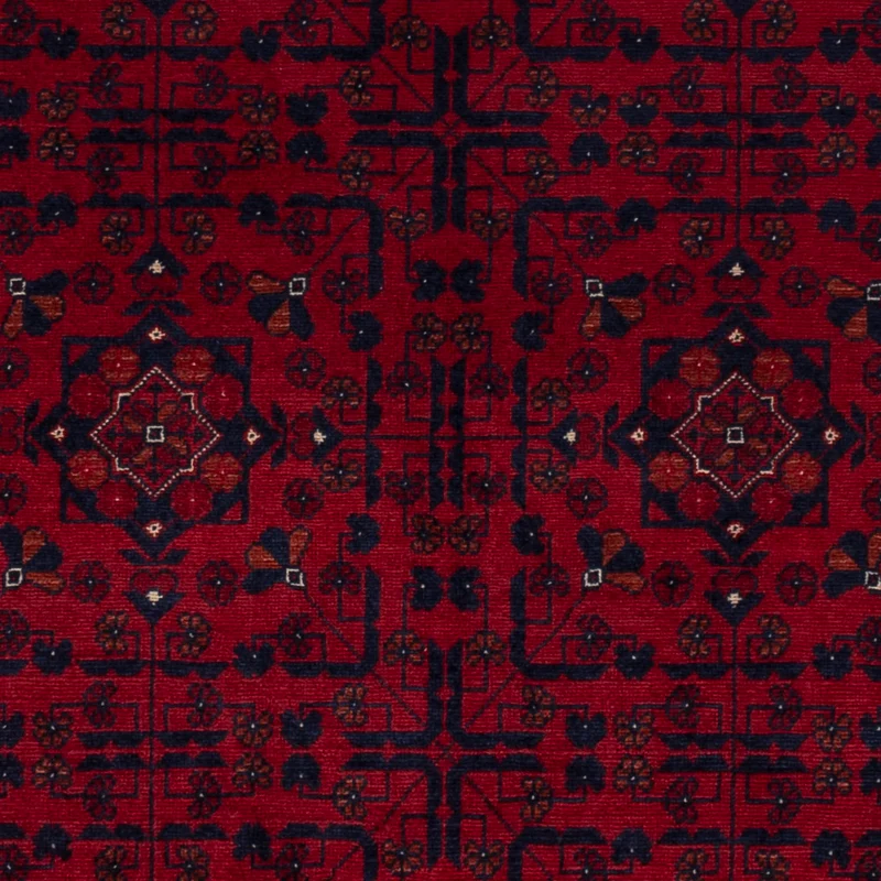 Afghan Teppich 101x150cm - Orientteppich - rot