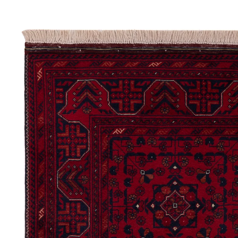 Afghan Teppich 101x150cm - Orientteppich - rot