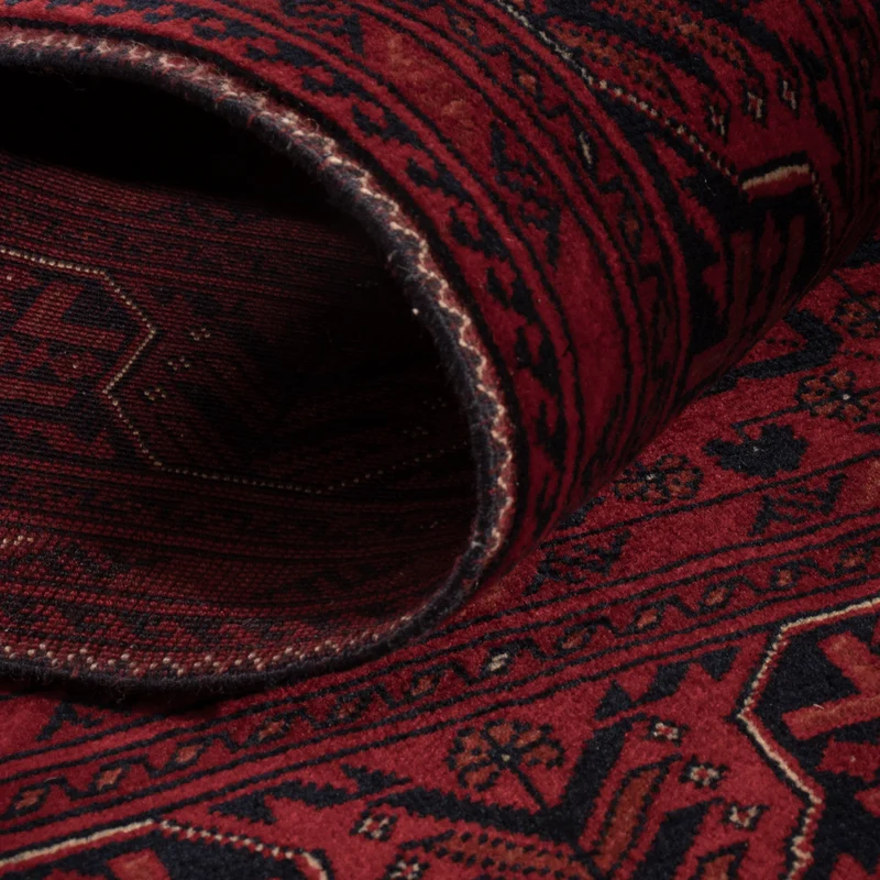 Afghan Teppich 101x150cm - Orientteppich - rot