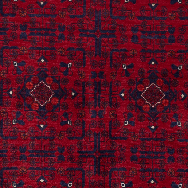 Afghan Teppich 103x147cm - Orientteppich - rot