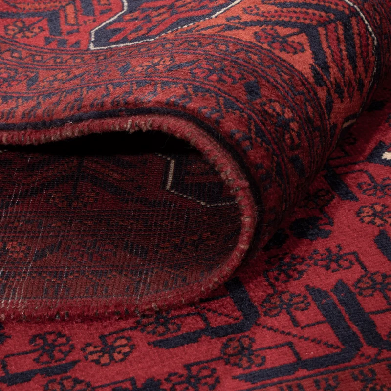 Afghan Teppich 103x147cm - Orientteppich - rot