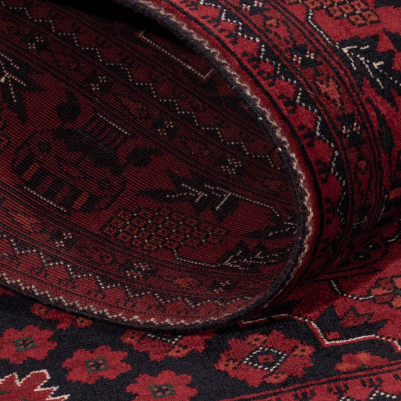 Afghan Teppich 100x150cm - Orientteppich - rot