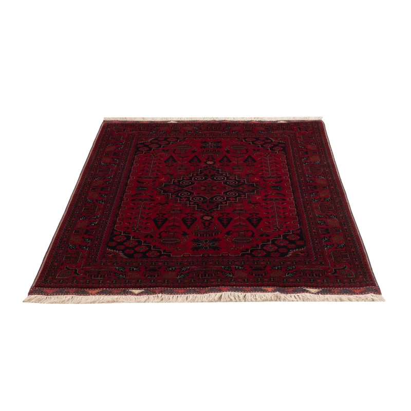 Afghan Teppich 100x150cm - Orientteppich - rot
