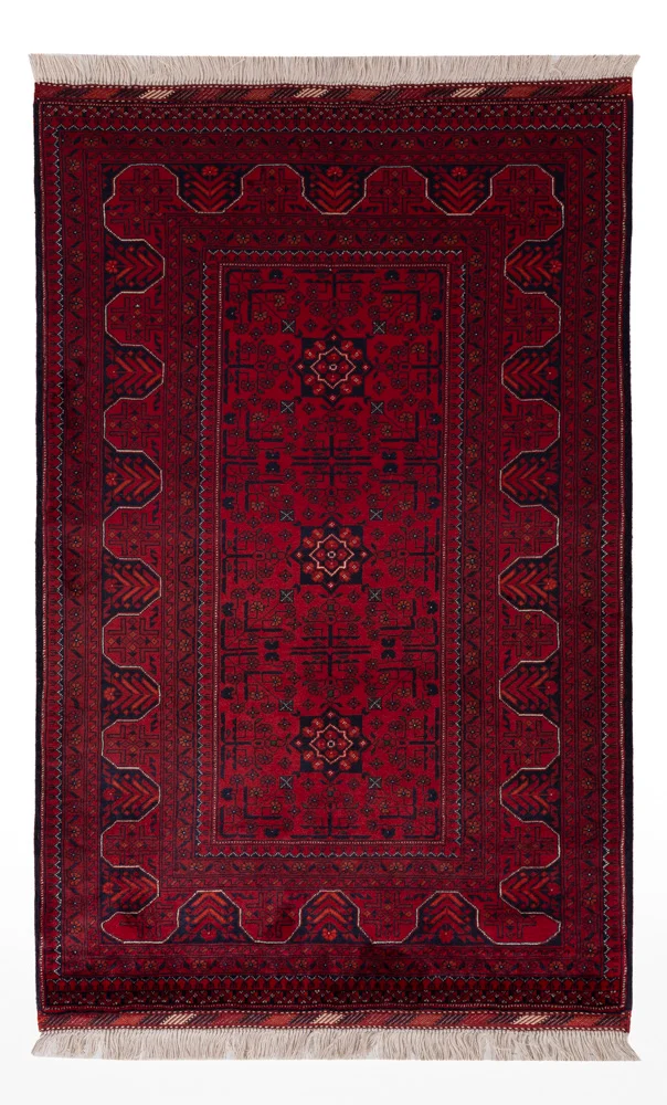 Afghan Teppich 97x152cm - Orientteppich - rot