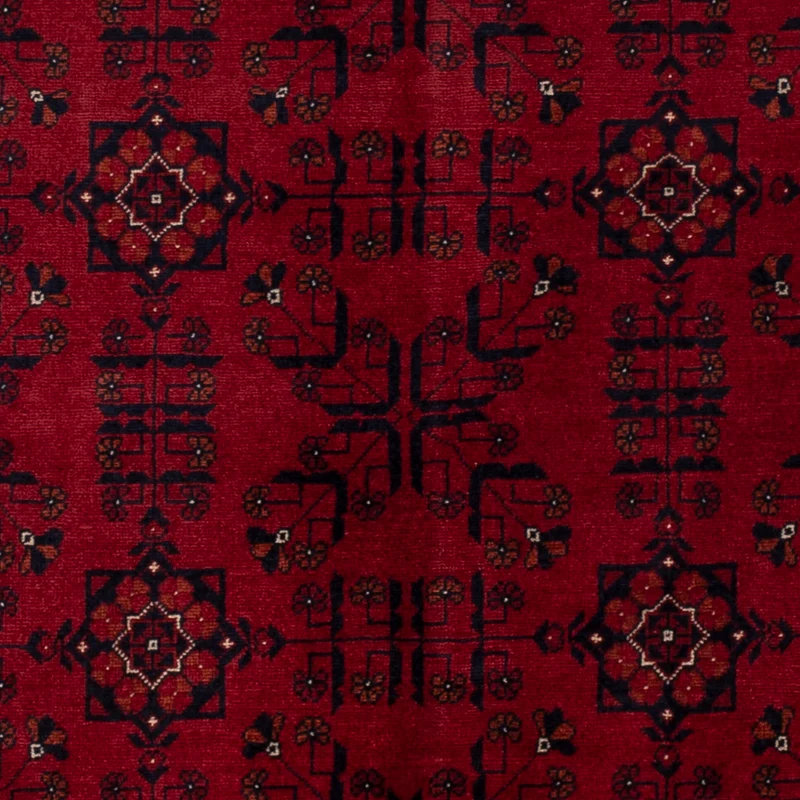 Afghan Teppich 99x150cm - Orientteppich - rot