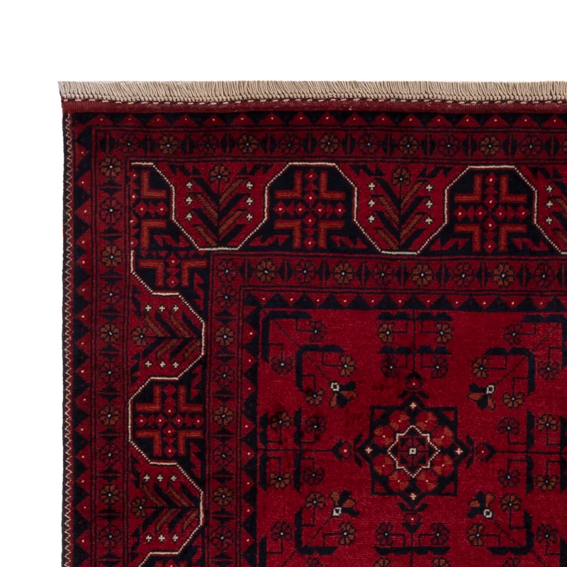 Afghan Teppich 99x150cm - Orientteppich - rot