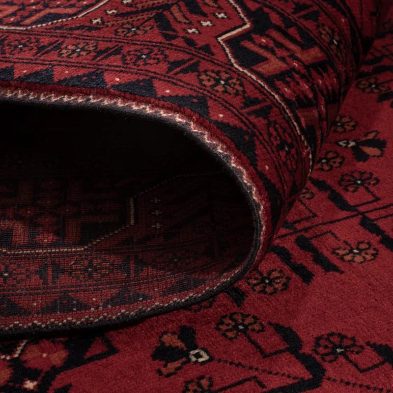 Afghan Teppich 99x150cm - Orientteppich - rot