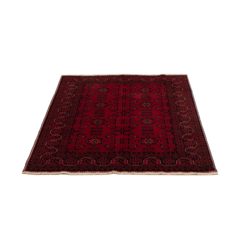 Afghan Teppich 99x150cm - Orientteppich - rot