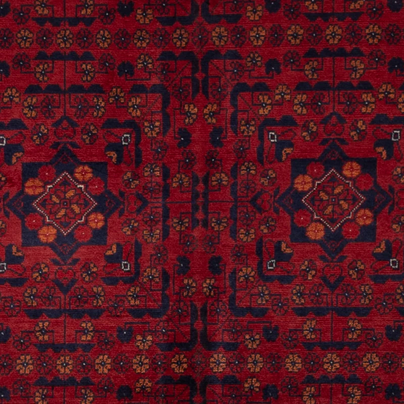 Afghan Teppich 102x147cm - Orientteppich - rot