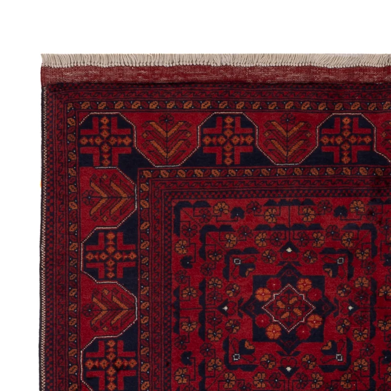 Afghan Teppich 102x147cm - Orientteppich - rot