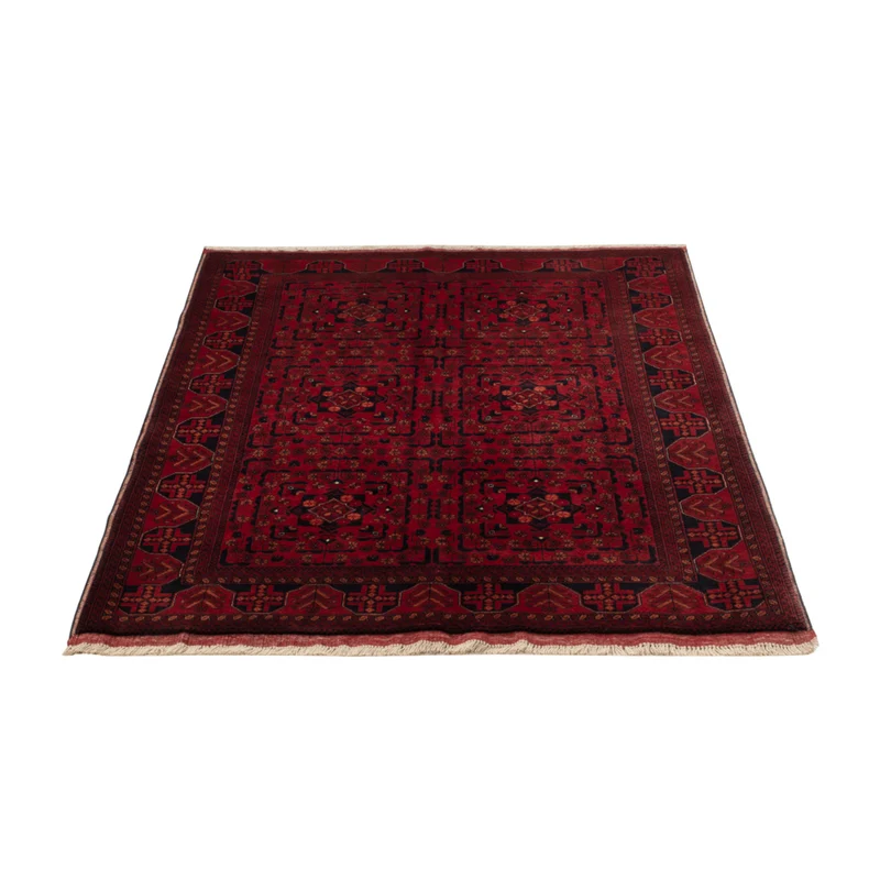 Afghan Teppich 102x147cm - Orientteppich - rot