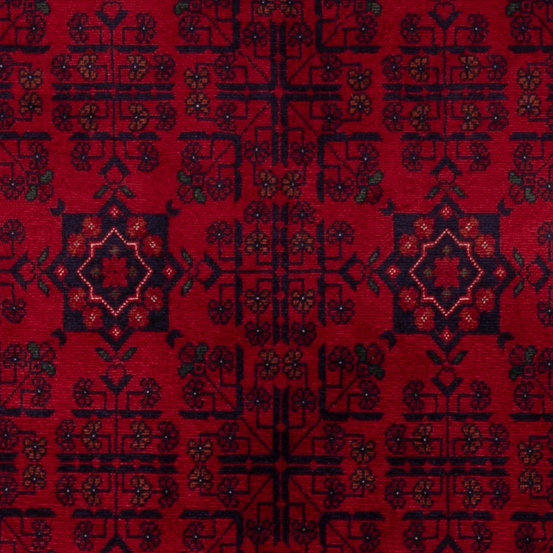 Afghan Teppich 100x146cm - Orientteppich - rot