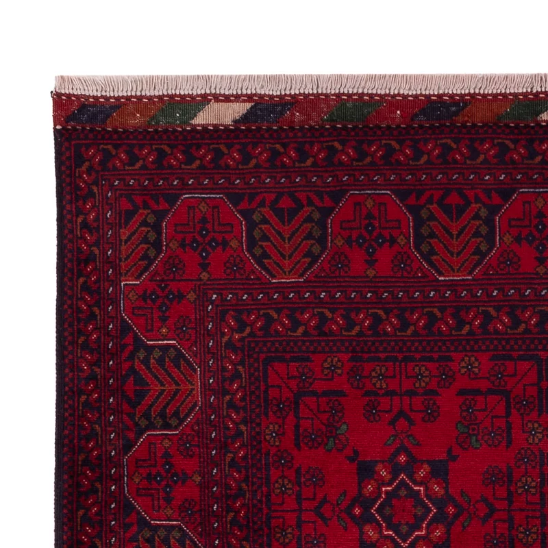 Afghan Teppich 100x146cm - Orientteppich - rot