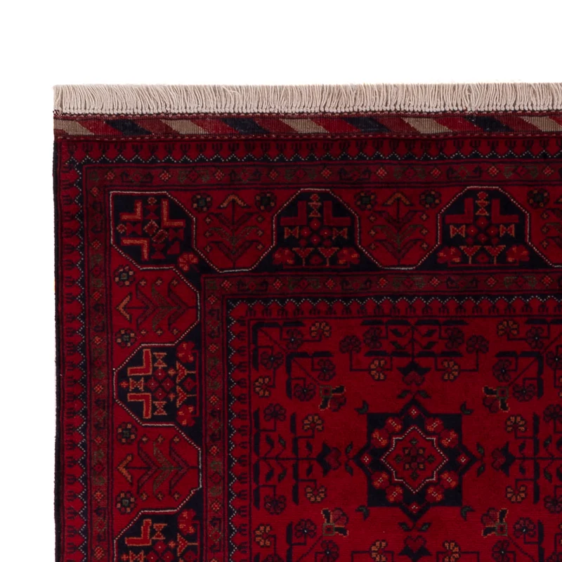 Afghan Teppich - Royal - 100 x 146 cm - rot