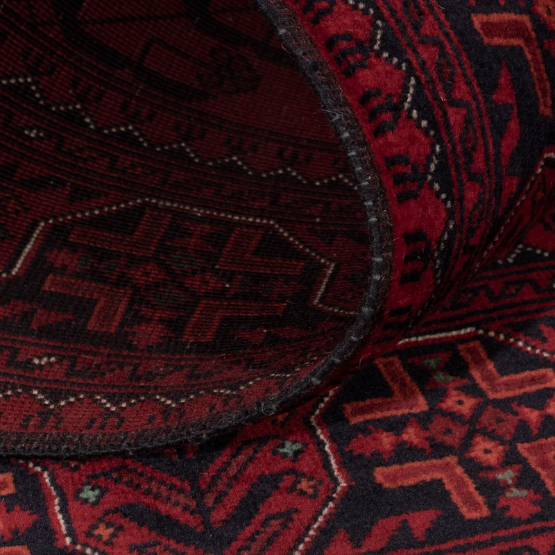 Afghan Teppich 100x141cm - Orientteppich - rot