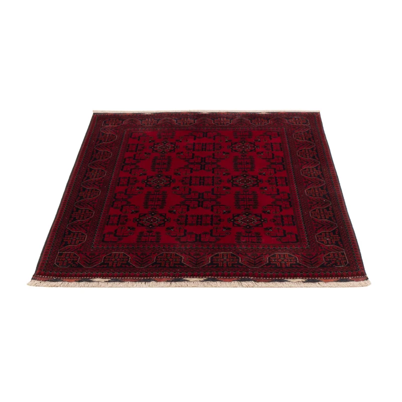 Afghan Teppich 100x141cm - Orientteppich - rot