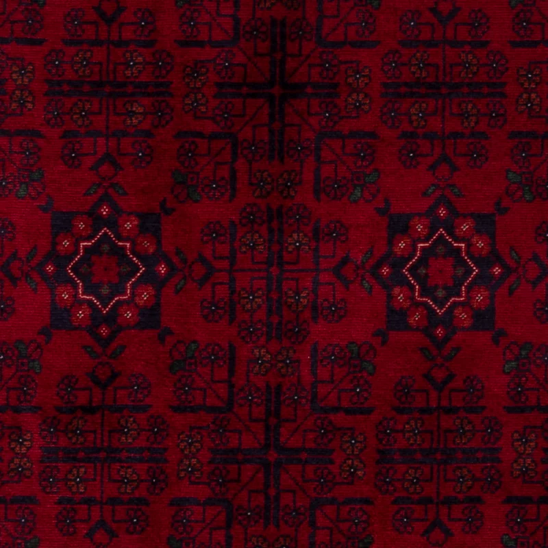 Afghan Teppich 99x146cm - Orientteppich - rot