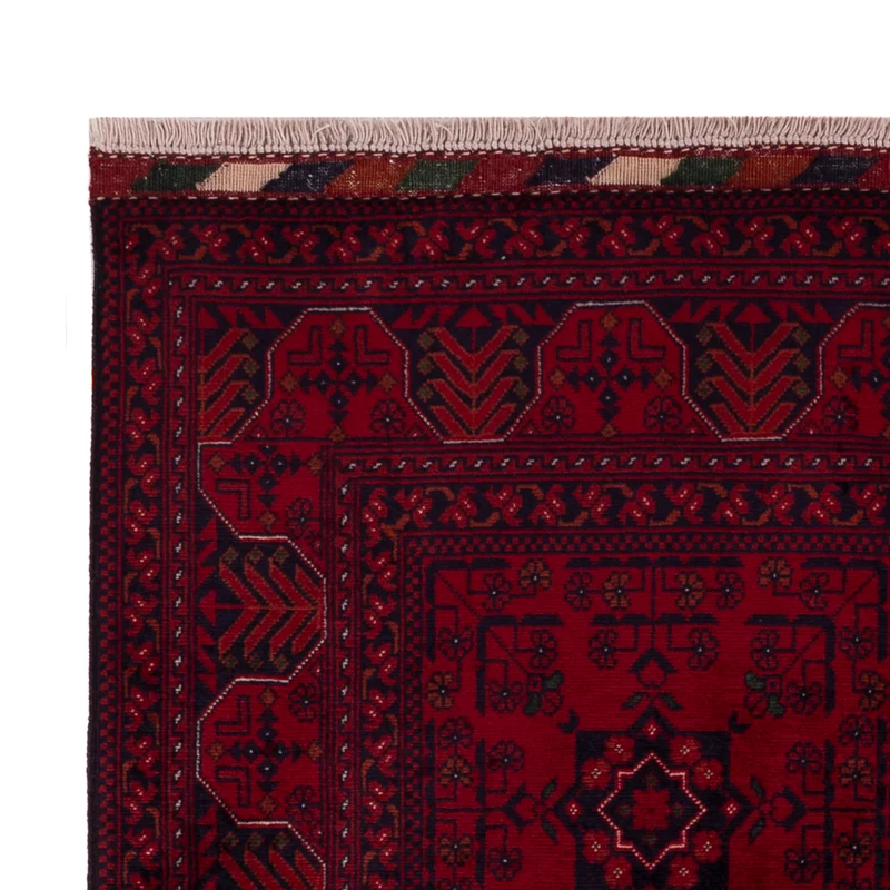 Afghan Teppich 99x146cm - Orientteppich - rot