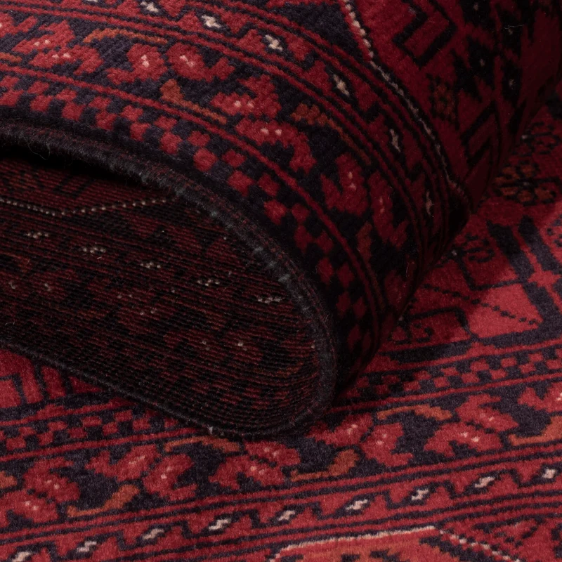 Afghan Teppich 99x146cm - Orientteppich - rot