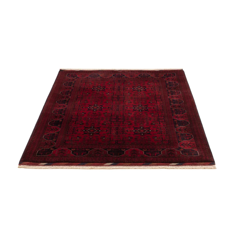 Afghan Teppich 100x147cm - Orientteppich - rot