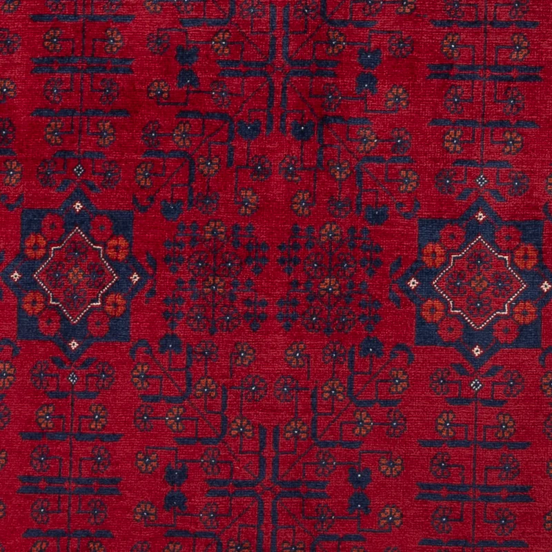 Afghan Teppich 101x150cm - Orientteppich - rot