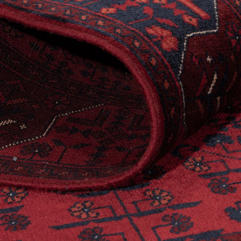 Afghan Teppich 101x150cm - Orientteppich - rot