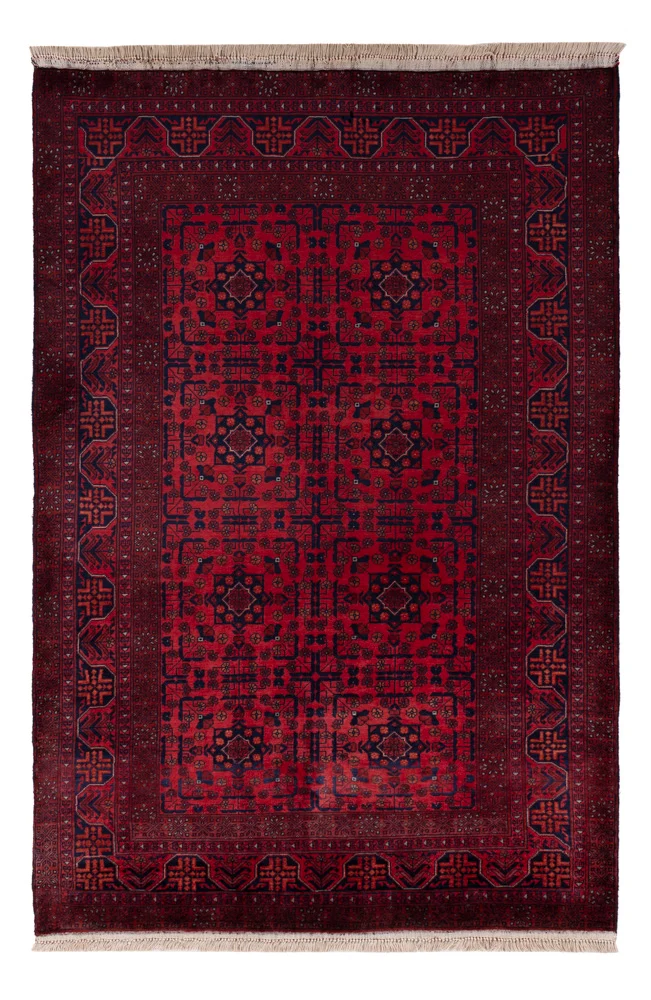 Afghan Teppich 102x154cm - Orientteppich - rot