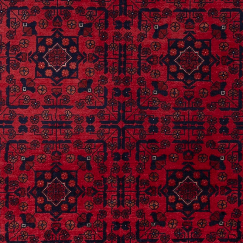 Afghan Teppich 102x154cm - Orientteppich - rot